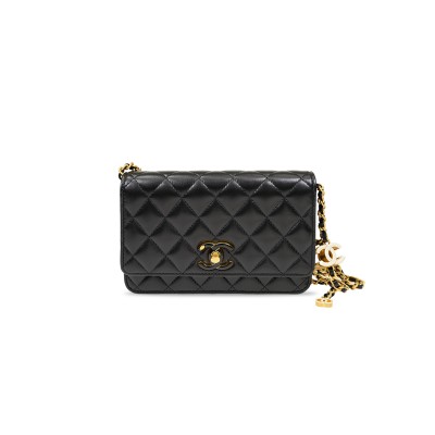 CHANEL ON-CHAIN WALLET SHINY LAMBSKIN AP3938 (19.5*12*5.5cm)